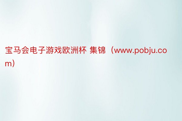 宝马会电子游戏欧洲杯 集锦（www.pobju.com）